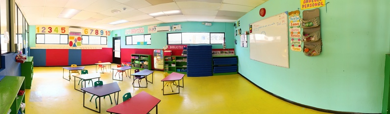 Sala preescolar vista panorámica